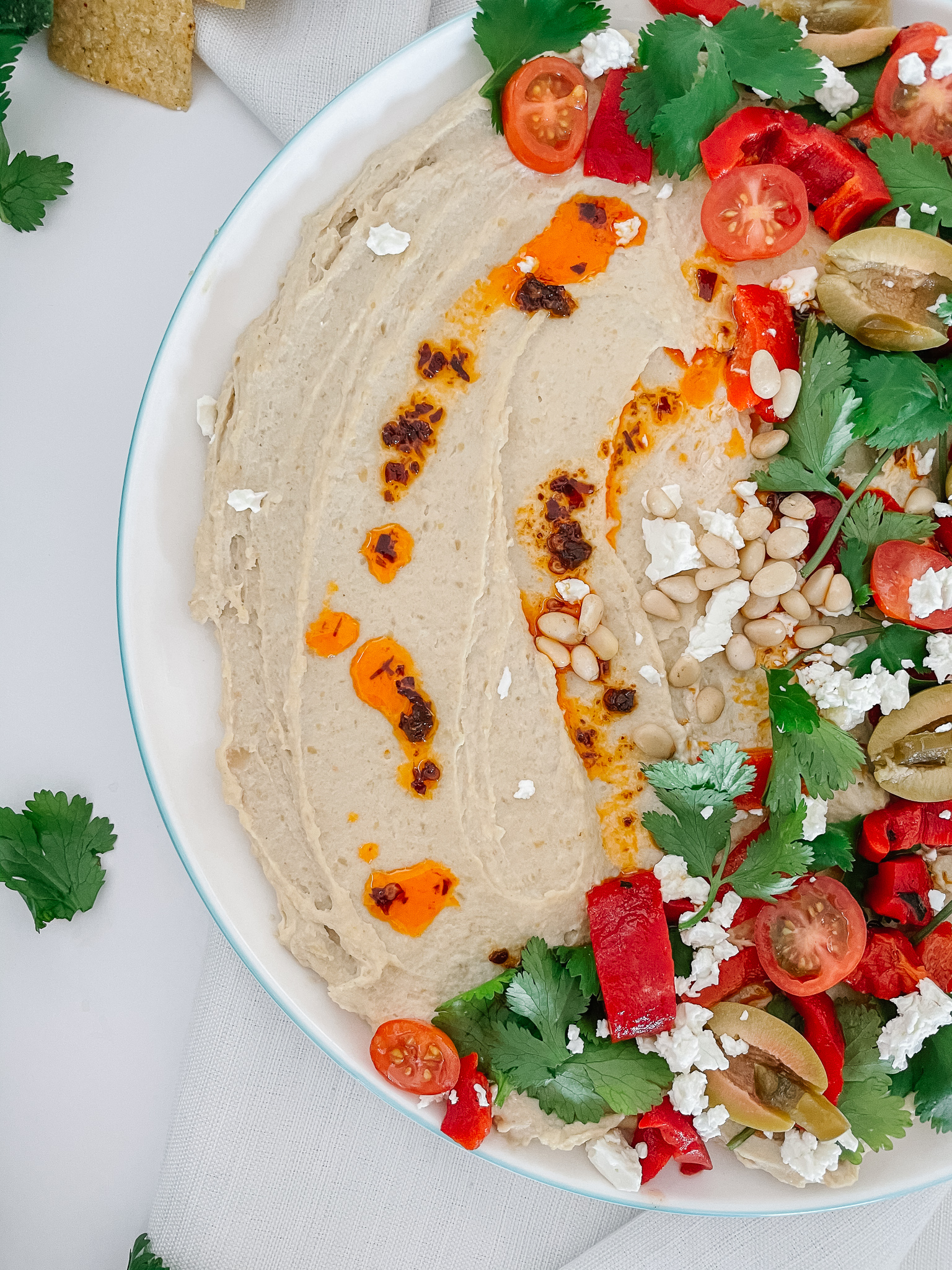 Delicious Loaded Mediterranean Hummus - Everyday A